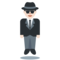 Man in Business Suit Levitating - Light emoji on Twitter